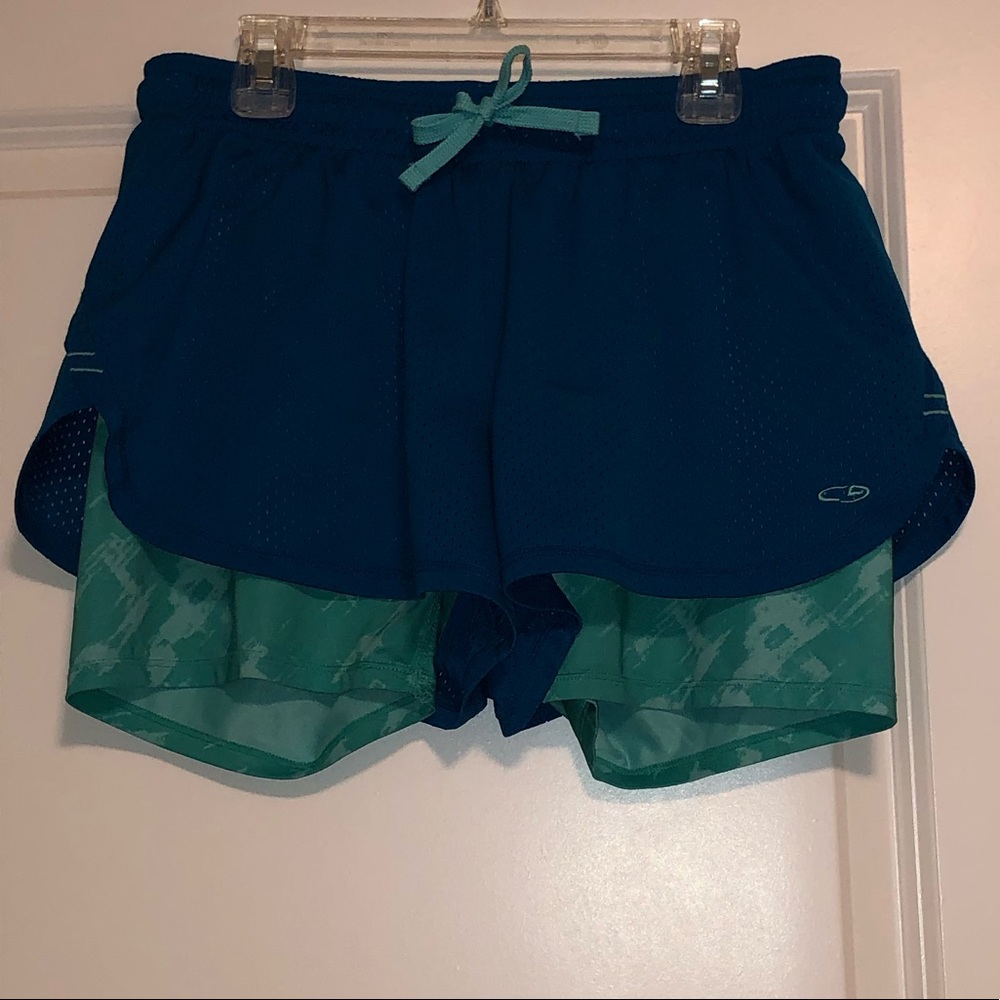 Blue Athletic Shorts Champion